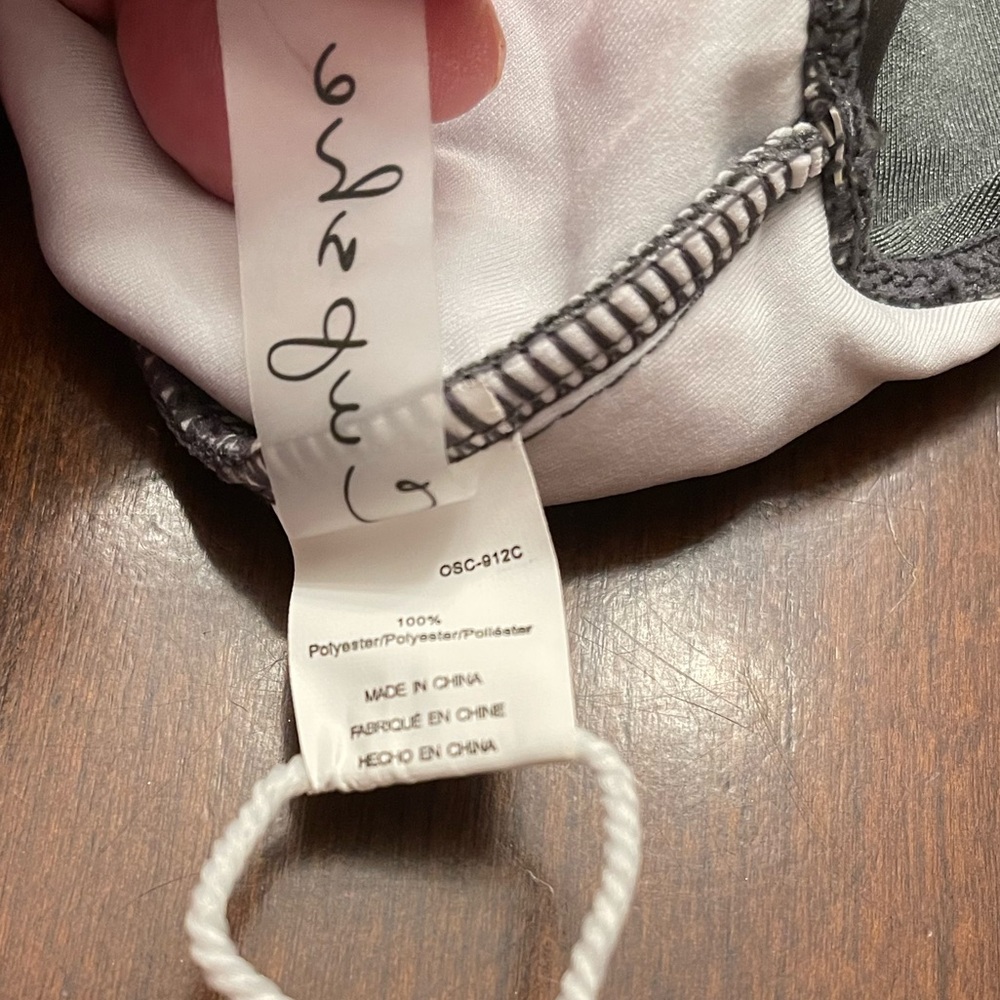 NWT Cupshe Pewter Gray One Piece Swimsuit - Picture 7 of 9